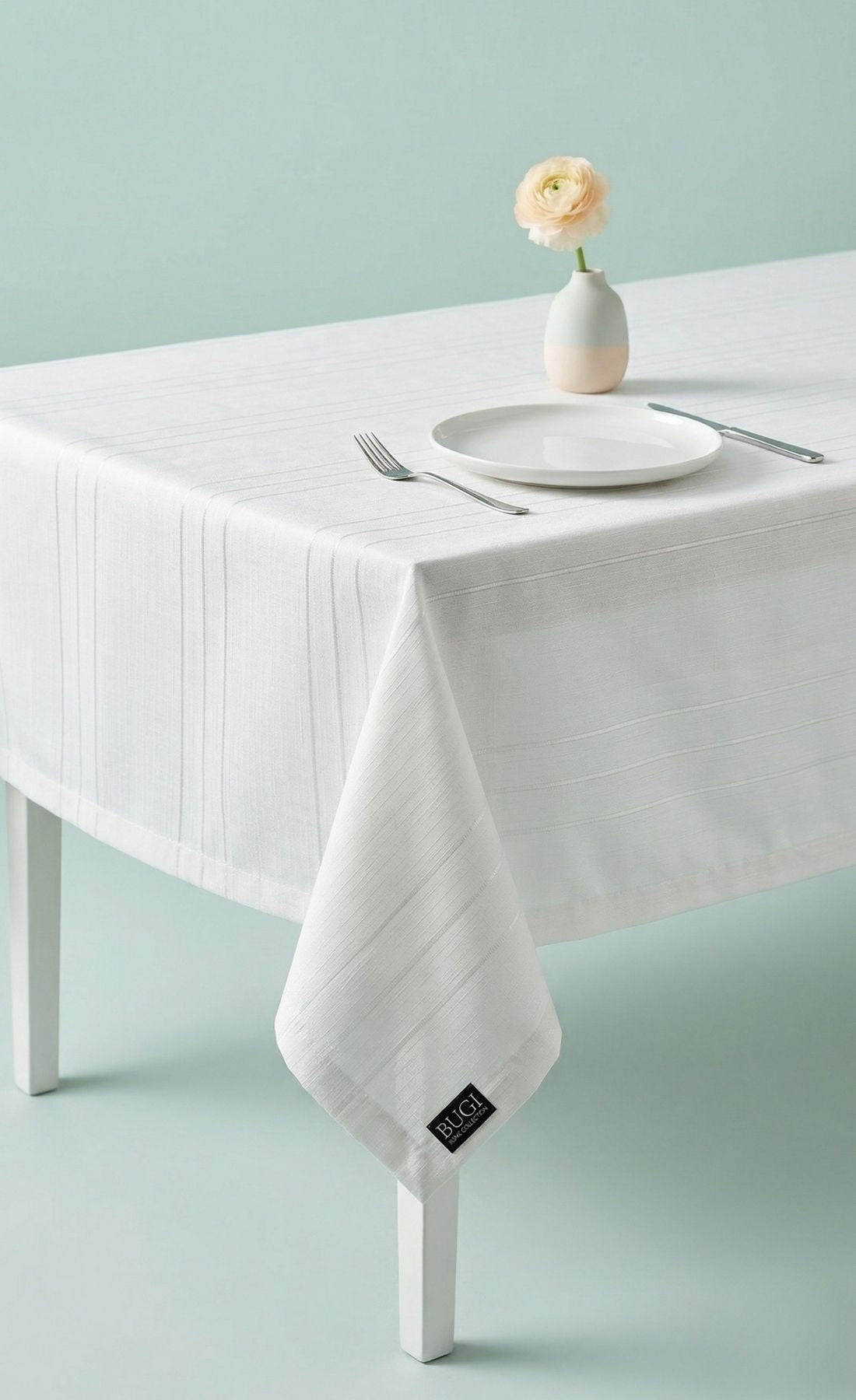 Leke Tutmaz Dertsiz Su Geçirmez Keten Colber Masa Örtüsü 160x220