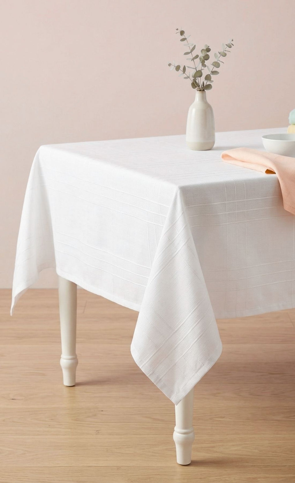 Leke Tutmaz Dertsiz Su Geçirmez Keten Colber Masa Örtüsü 160x220