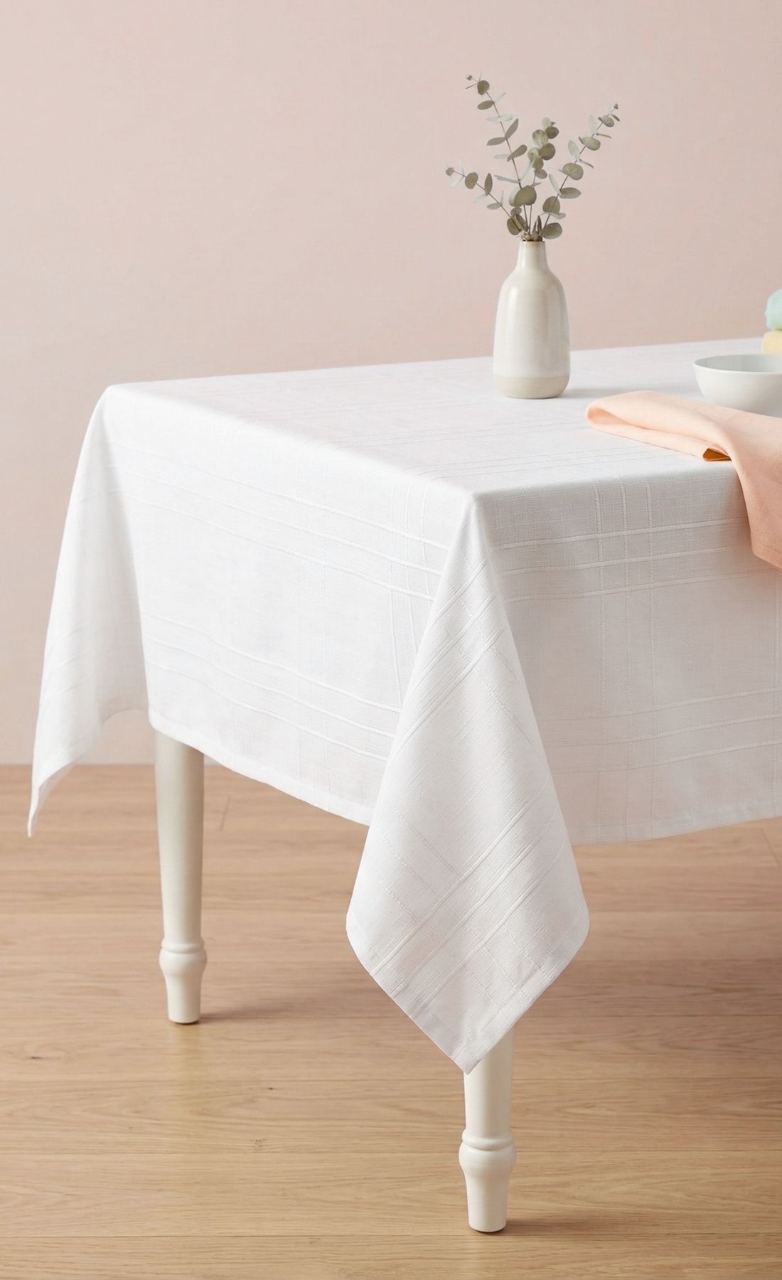 Leke Tutmaz Dertsiz Su Geçirmez Keten Colber Masa Örtüsü 160x220