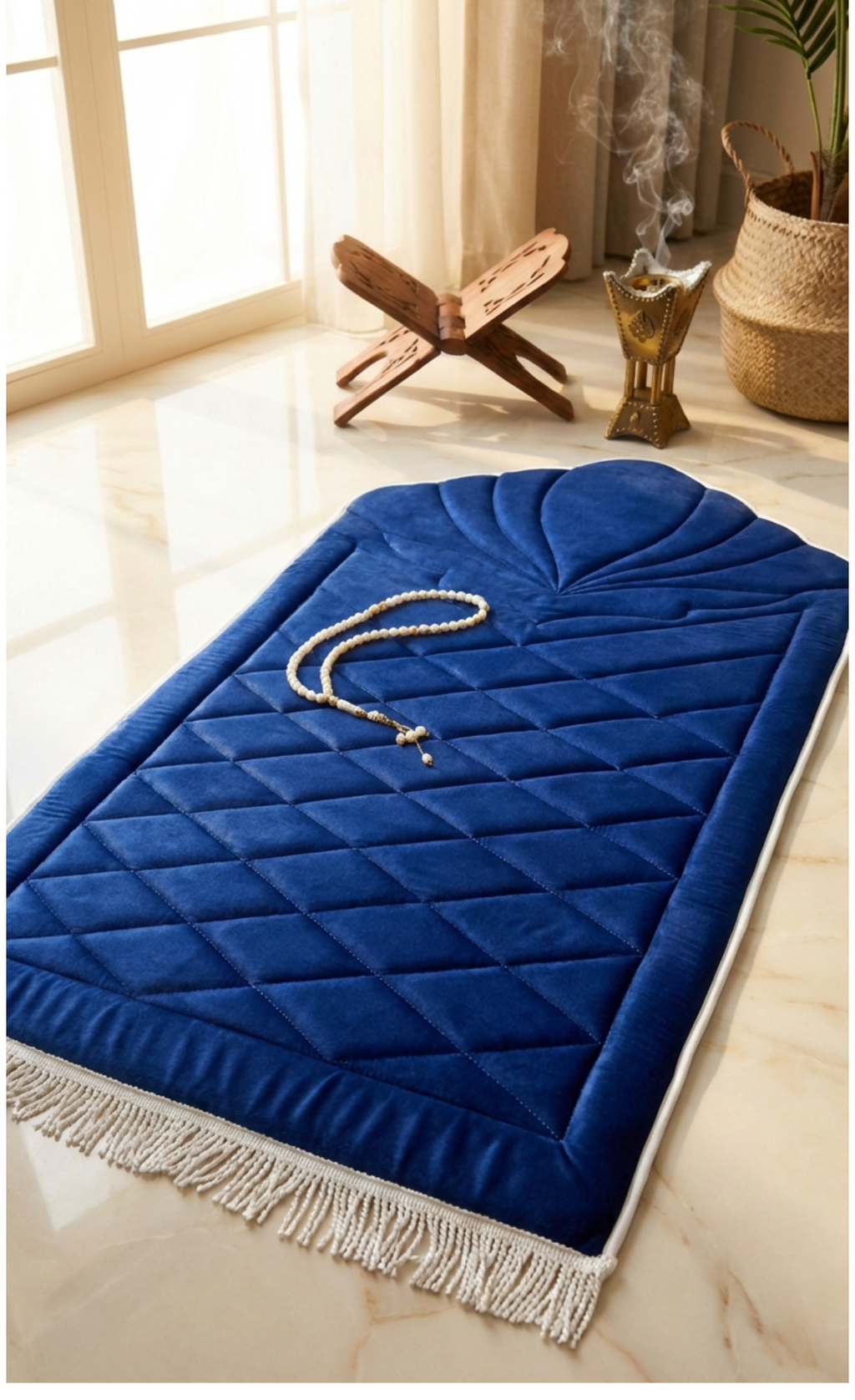 Diz Ağrıtmayan Konforlu Lüks Kapitoneli Hediyelik Çeyizlik Seccade