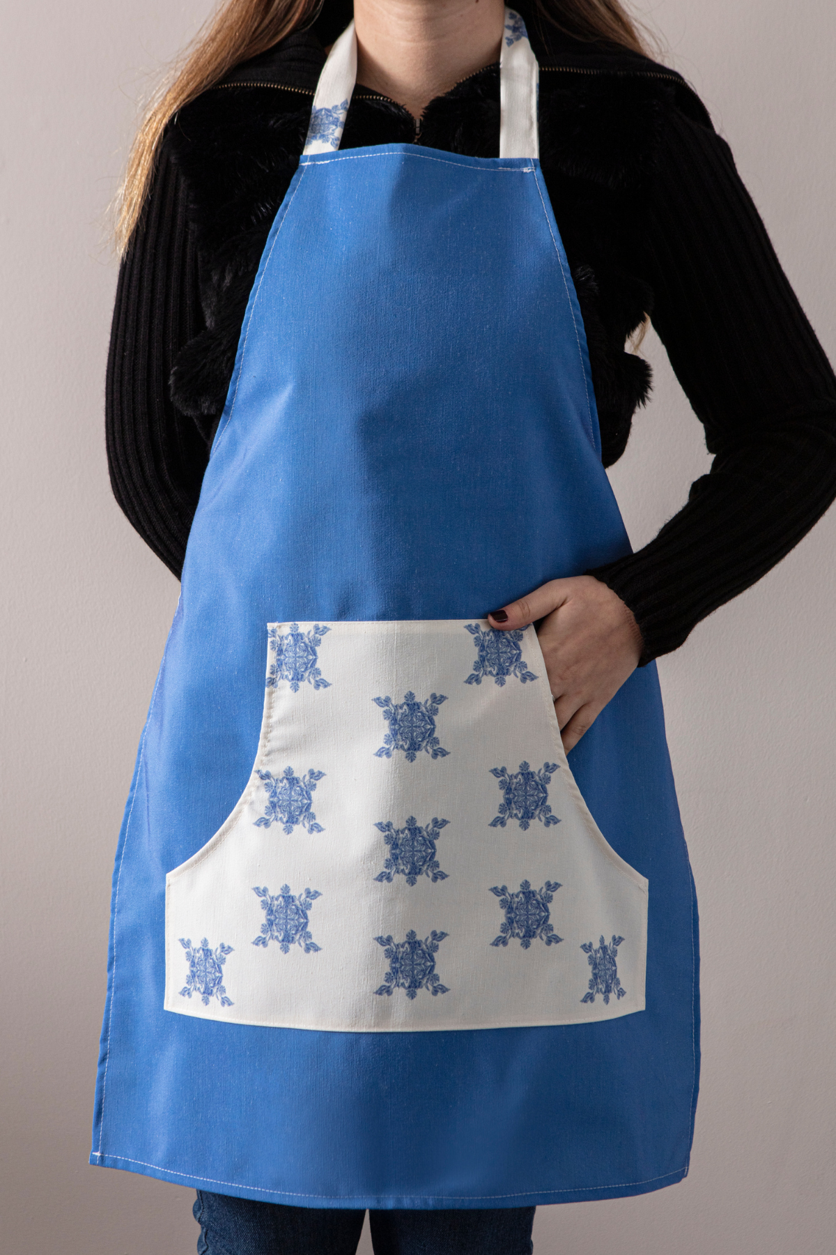 Azure Blue, Mutfak Önlüğü, Sıvı Geçirmez, 54 x 70
