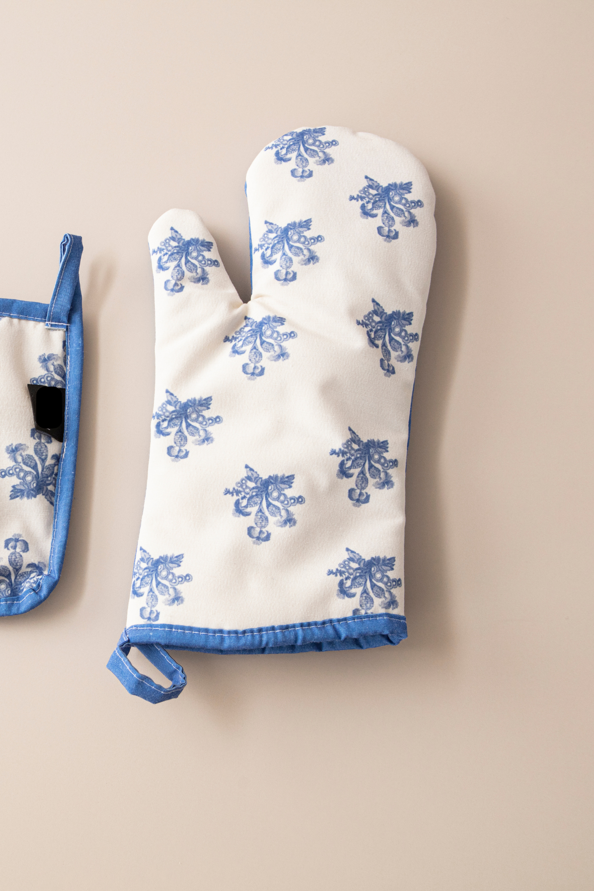 Azure Blue, Fırın Mutfak Eldiveni, Yanmaz ve ısıya dayanıklı tutacak, 2 Parça