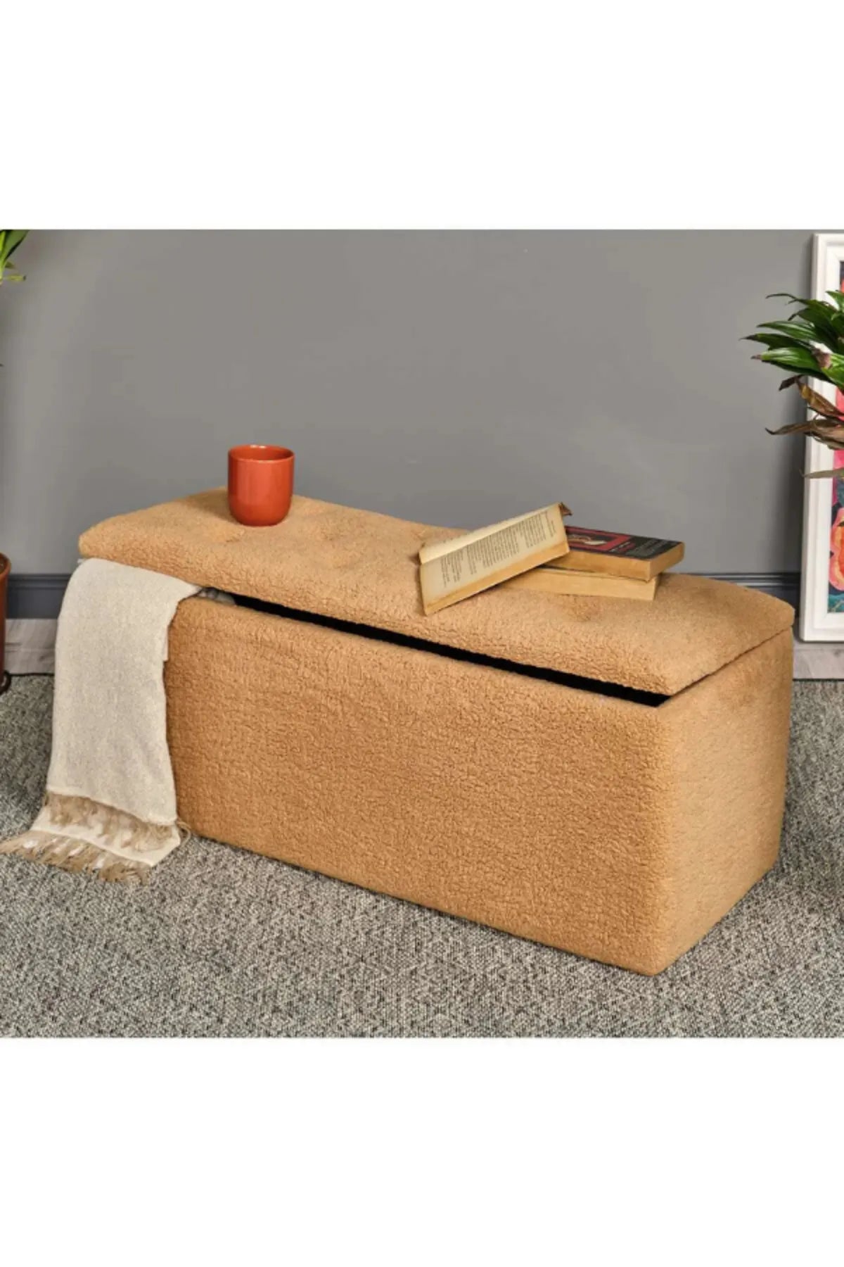 Puf Denmark Modern Tarz Yatak Ucu Sandıklı Puf Bench Koltuk