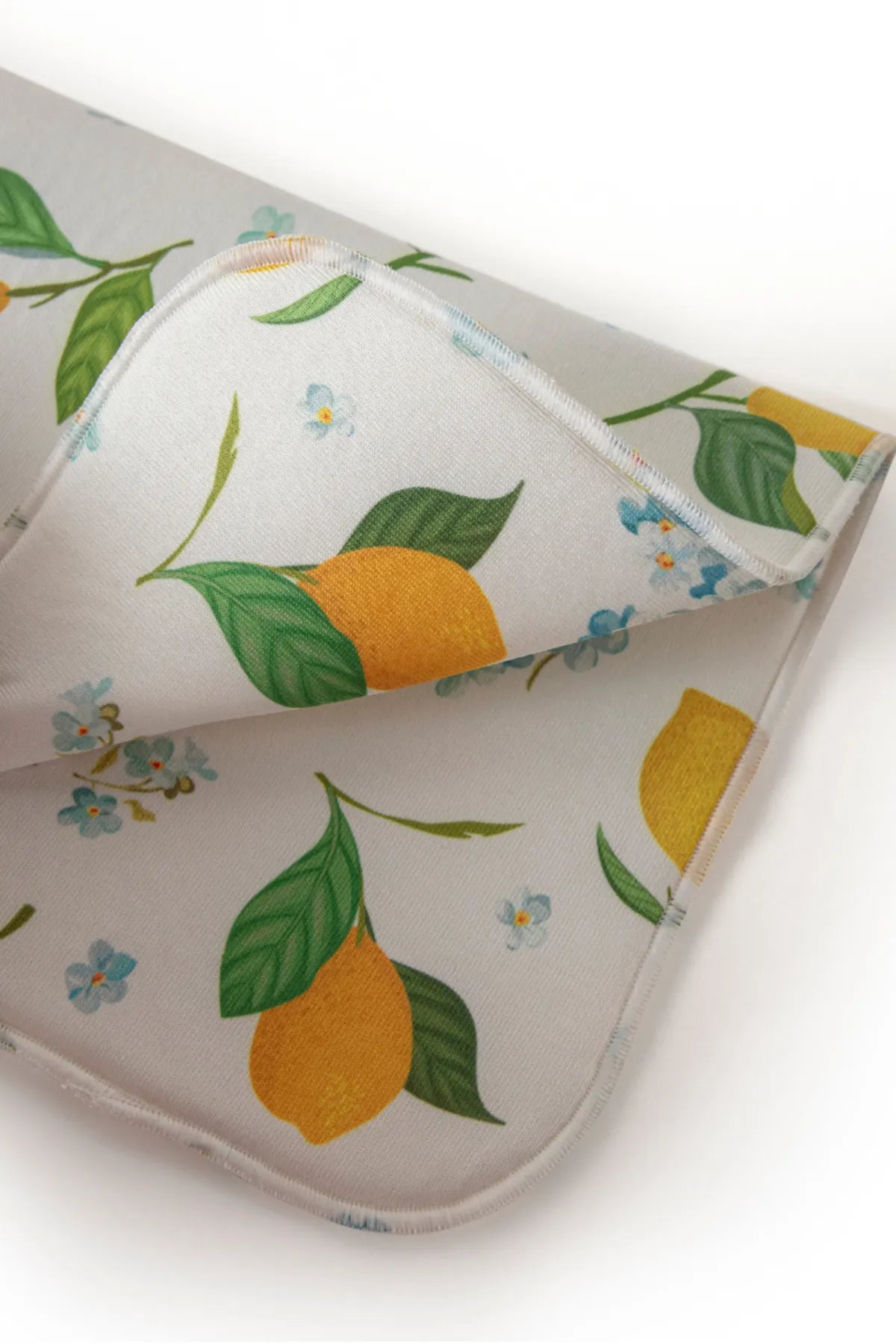 Bulaşık Kurutma Örtüsü, Bulaşıklık, Tezgah Üstü Bulaşık Matı, Süper Emici Mutfak Matı, Limon Desenli