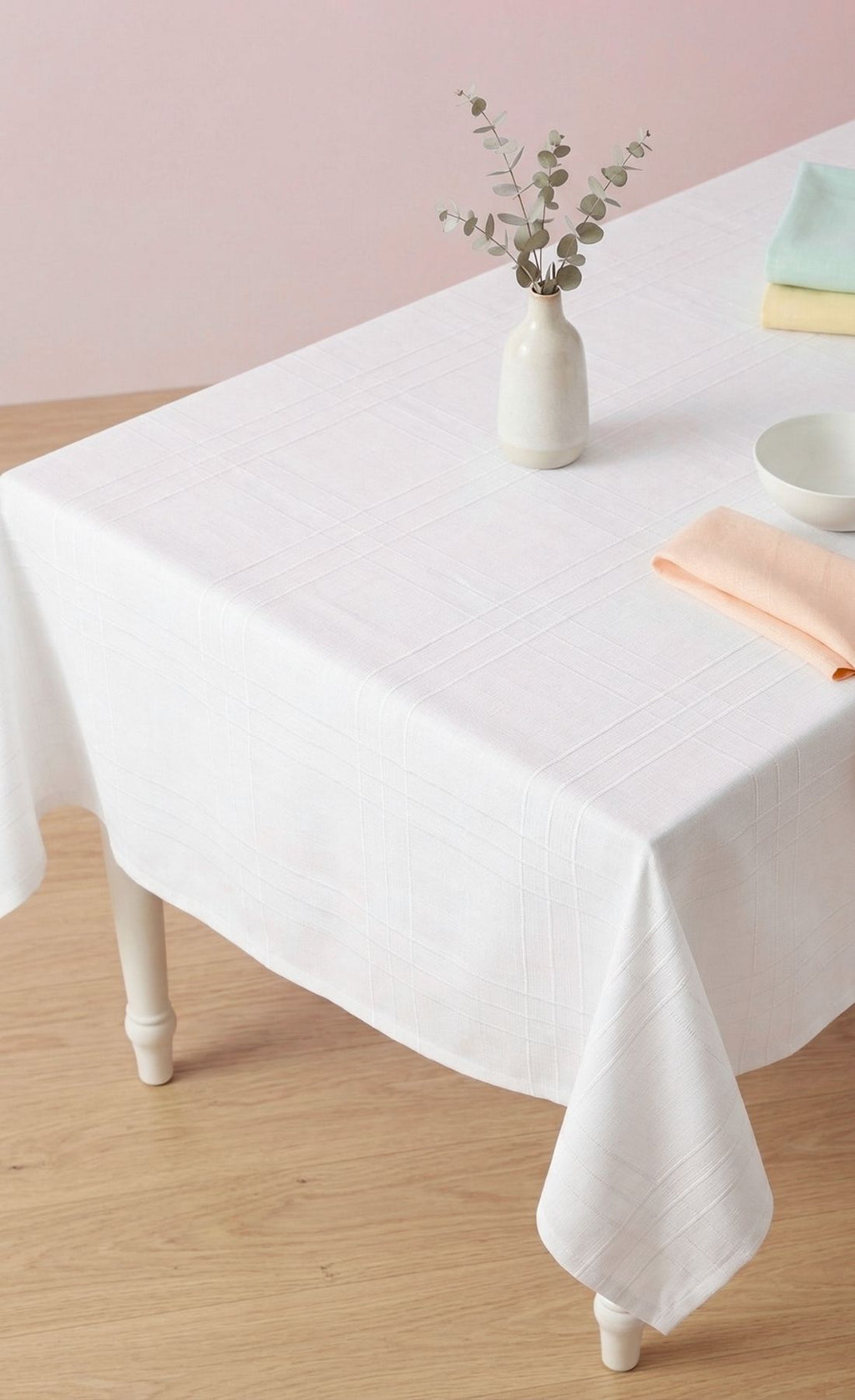 Leke Tutmaz Dertsiz Su Geçirmez Keten Colber Masa Örtüsü 160x220