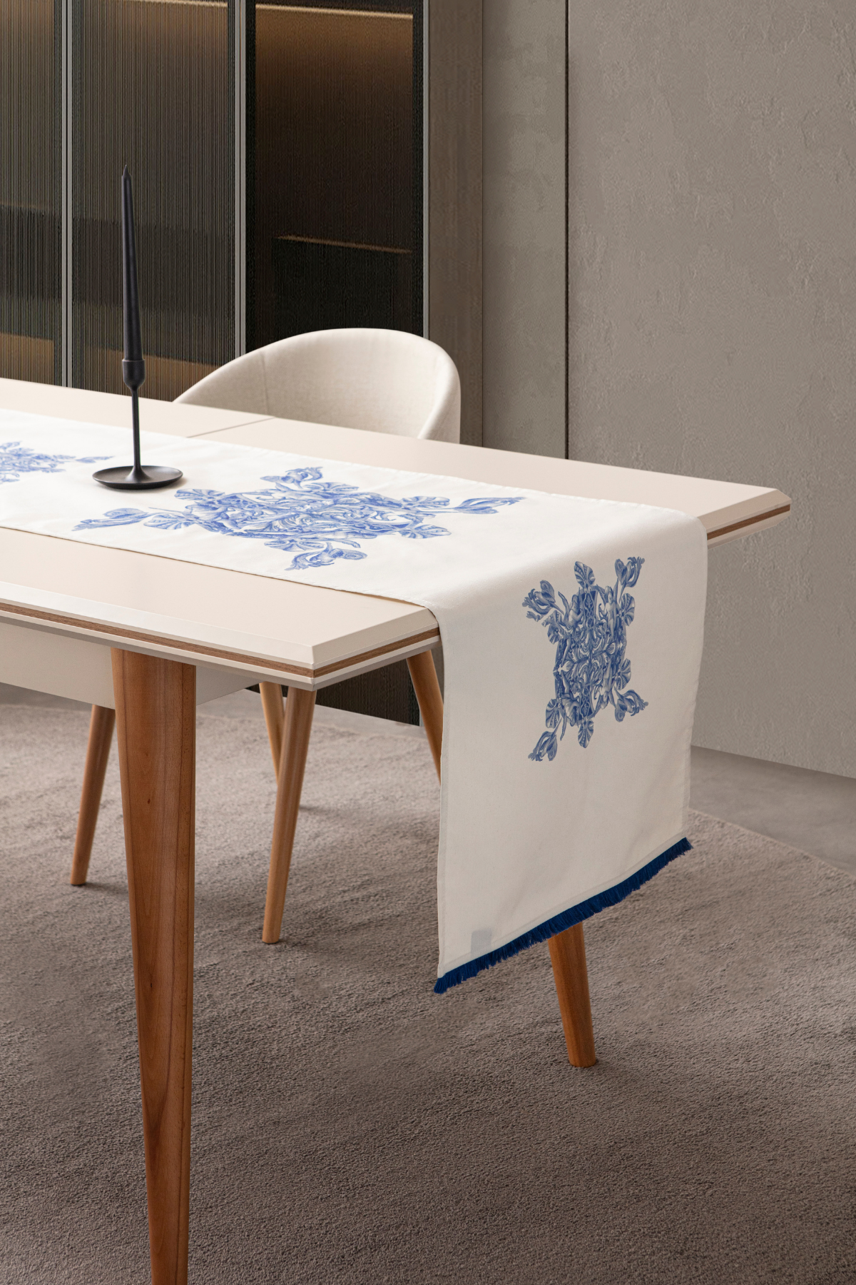 Duck Keten Runner, Azure Blue Premium Serisi, 45x140