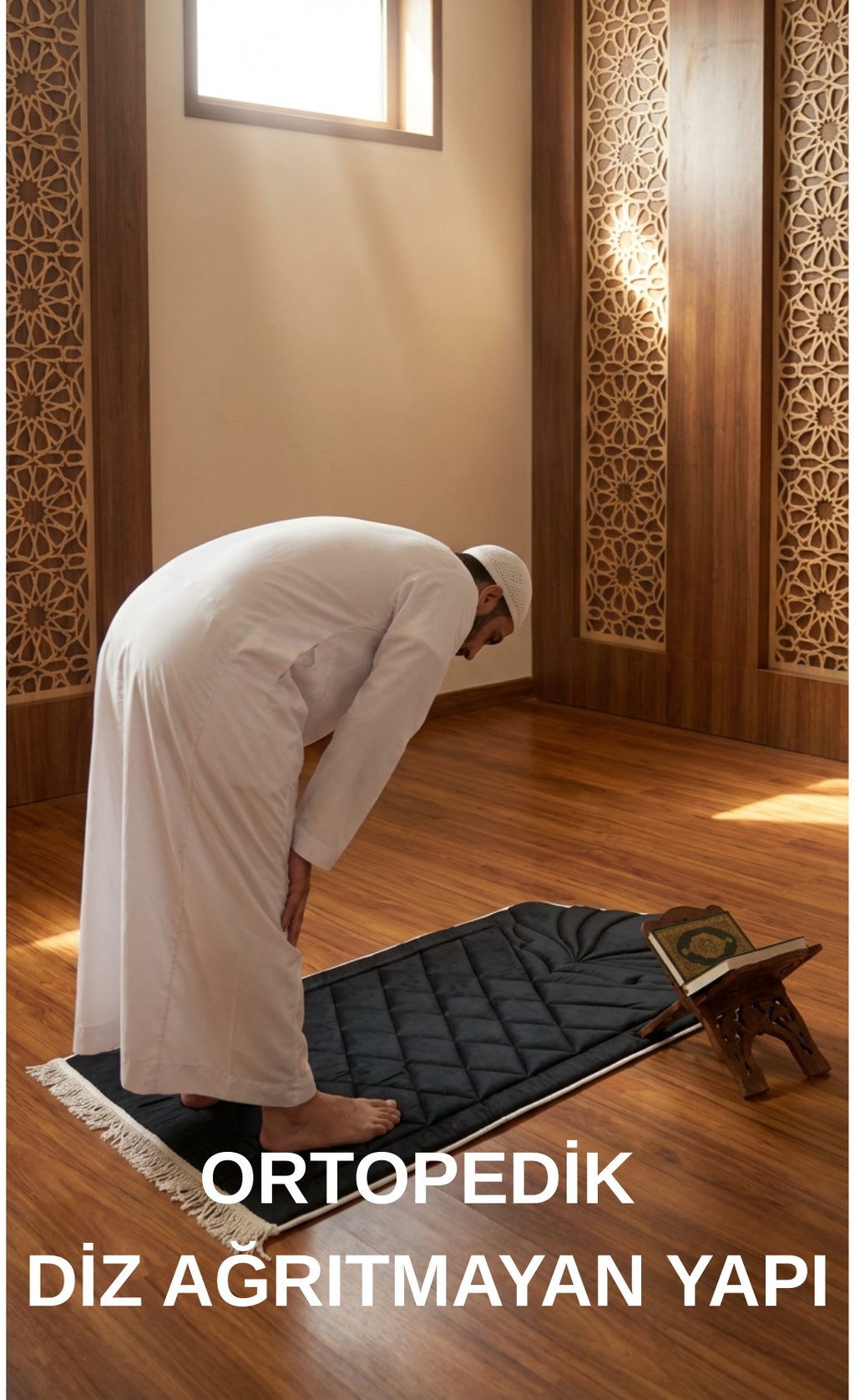 Diz Ağrıtmayan Konforlu Lüks Kapitoneli Hediyelik Çeyizlik Seccade