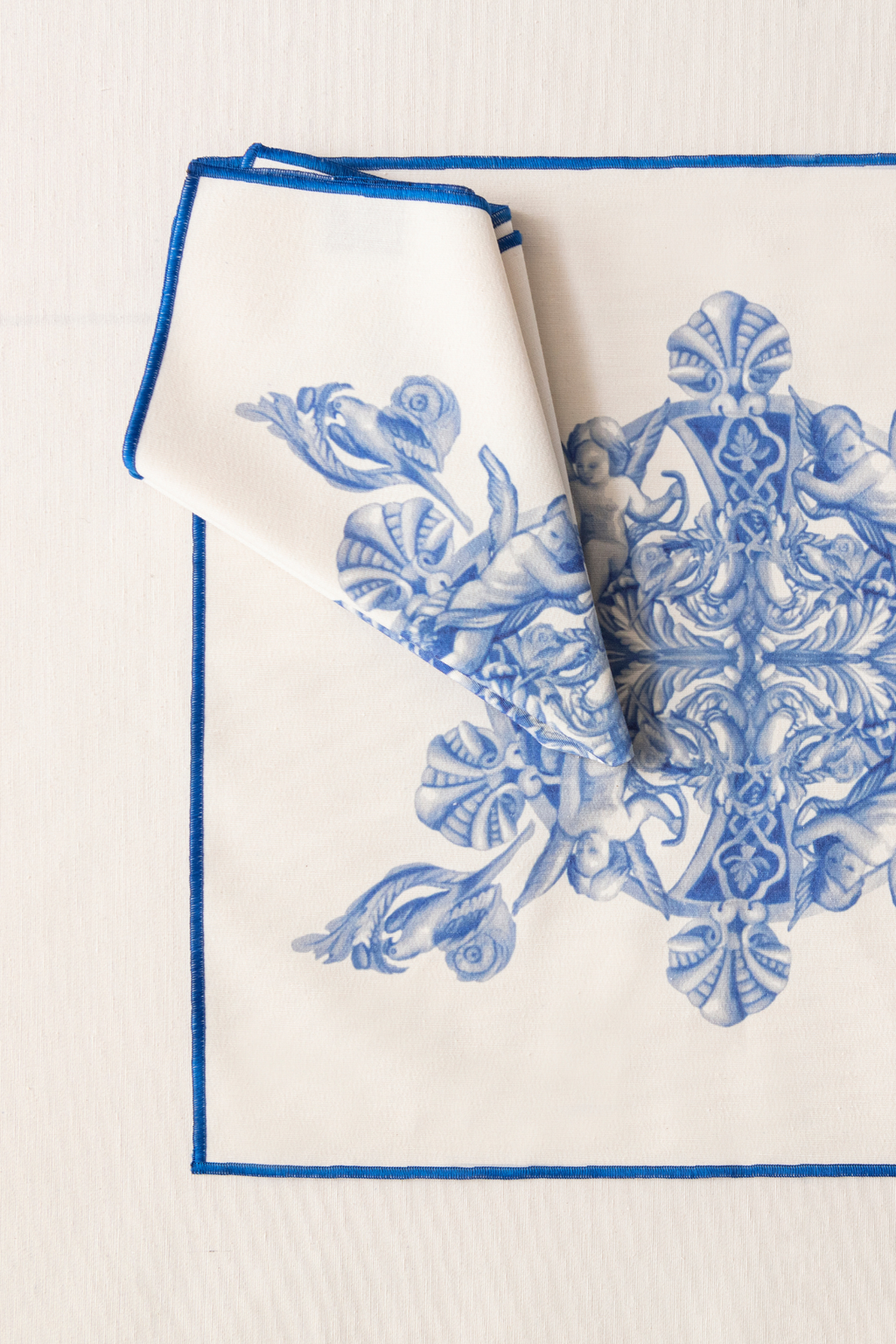 Azure Blue, Premium Seri Sunum Peçetesi 6'lı , Duck Keten Kumaş 40x40cm