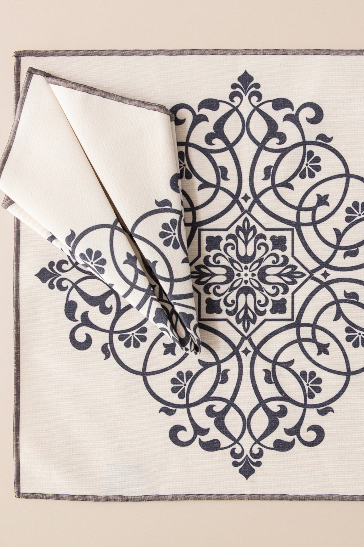 Safran Luxe, 6'lı Premium Seri Sunum Peçetesi, Duck Keten Kumaş 40x40cm