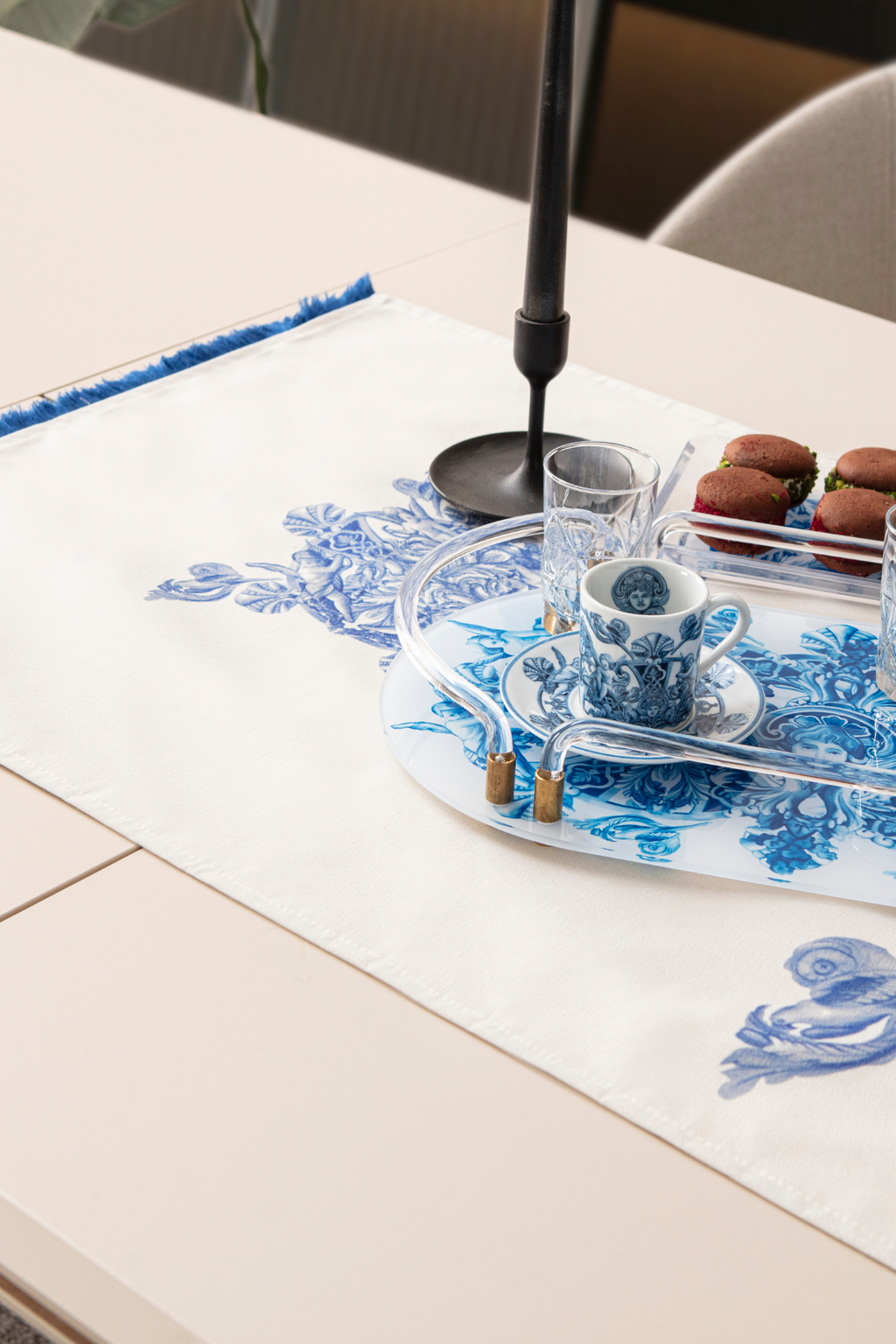 Duck Keten Runner, Azure Blue Premium Serisi, 45x140