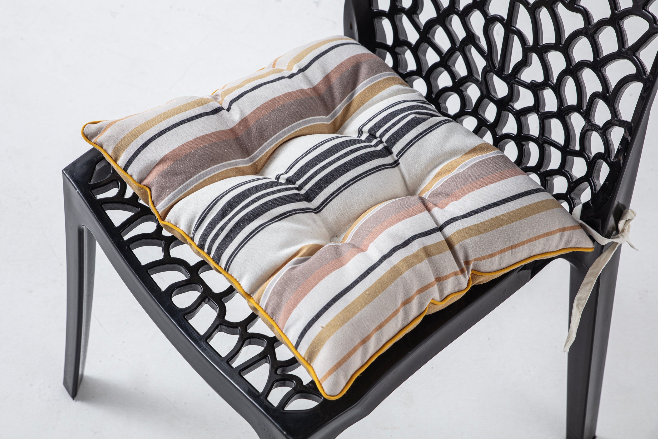 Dekoratif Rahat Sandalye Minderi, Kahverengi Çizgili