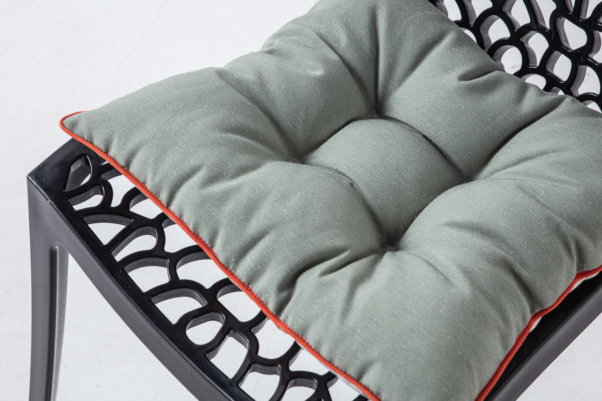 Dekoratif Rahat Sandalye Minderi, Turuncu Çizgili