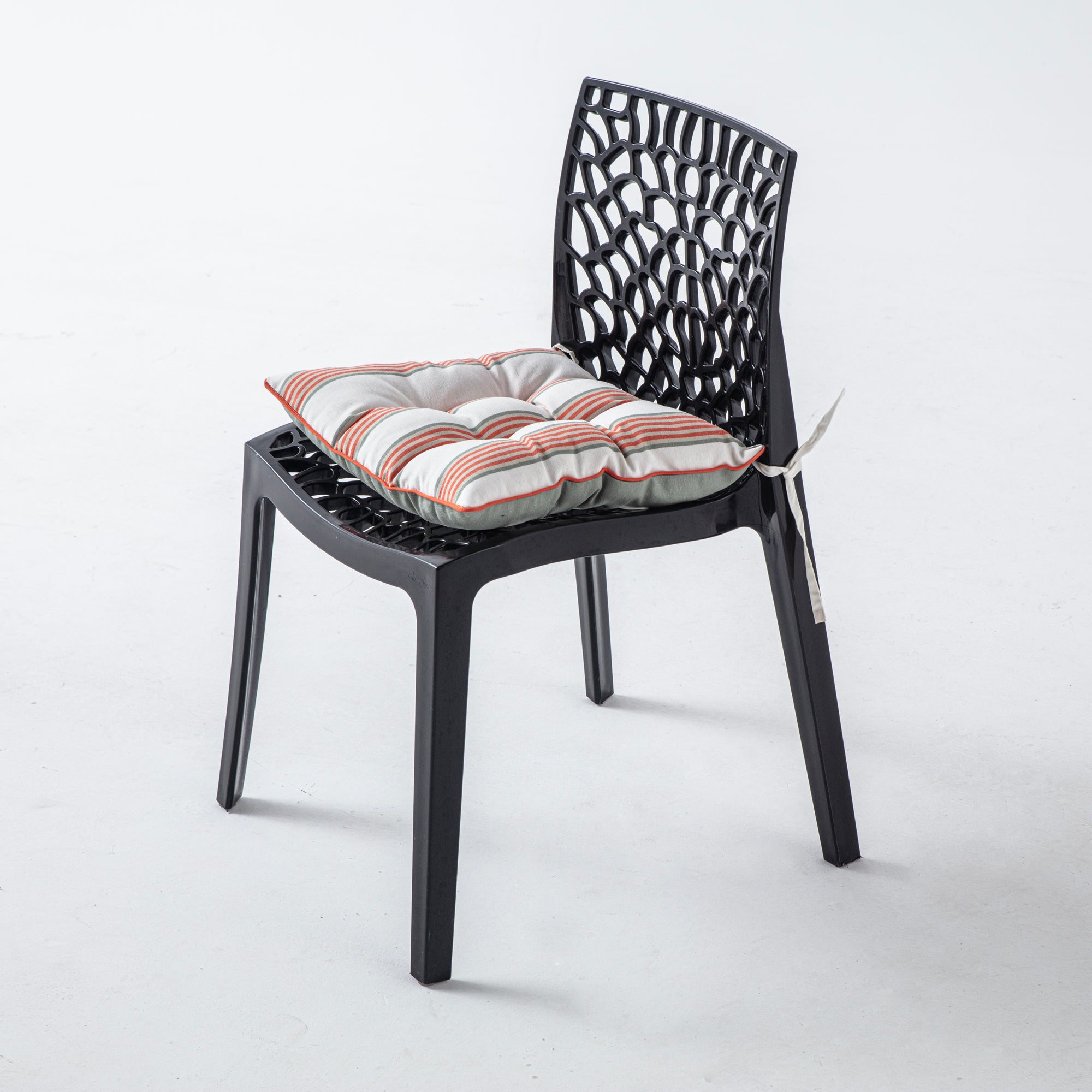 Dekoratif Rahat Sandalye Minderi, Turuncu Çizgili