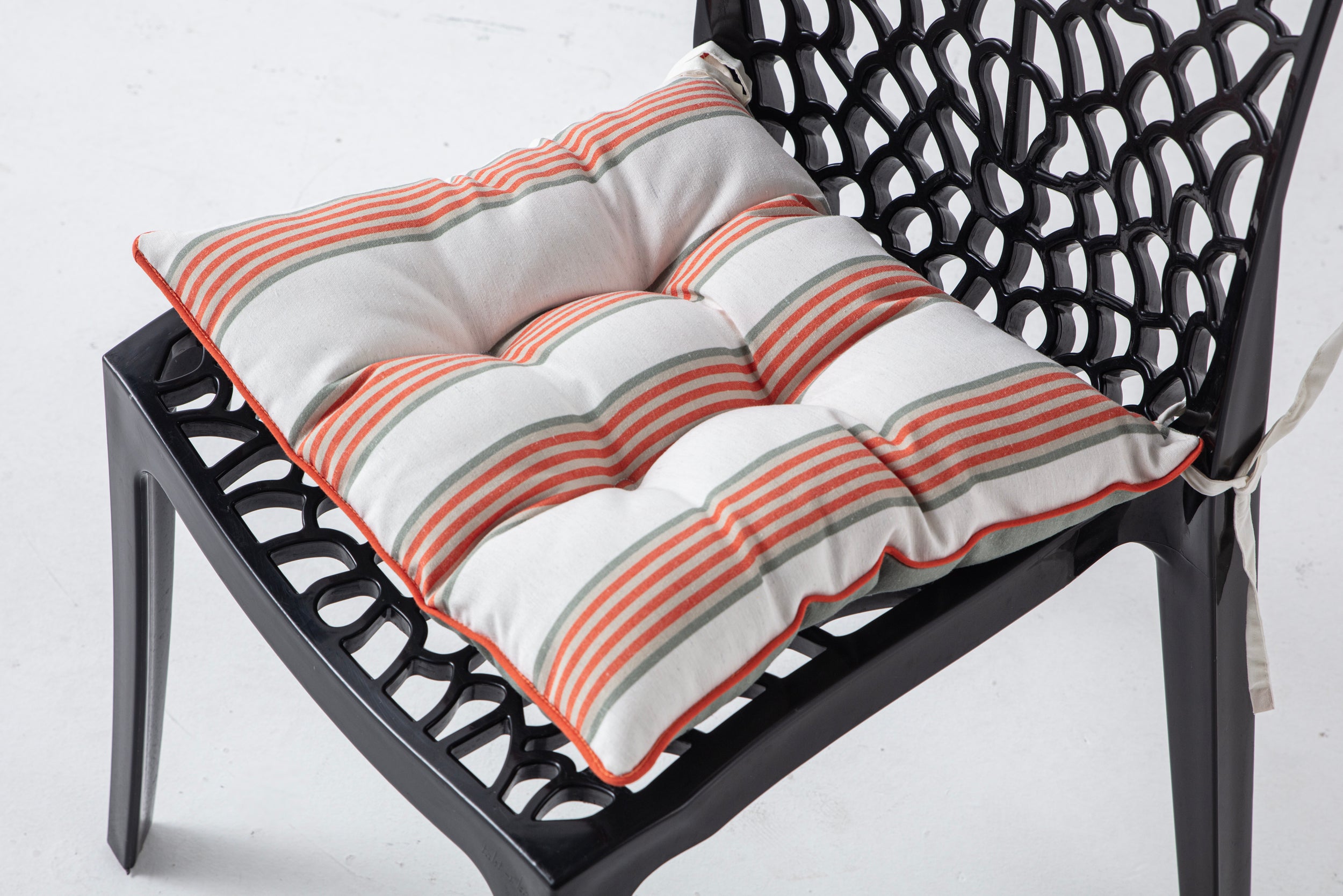 Dekoratif Rahat Sandalye Minderi, Turuncu Çizgili