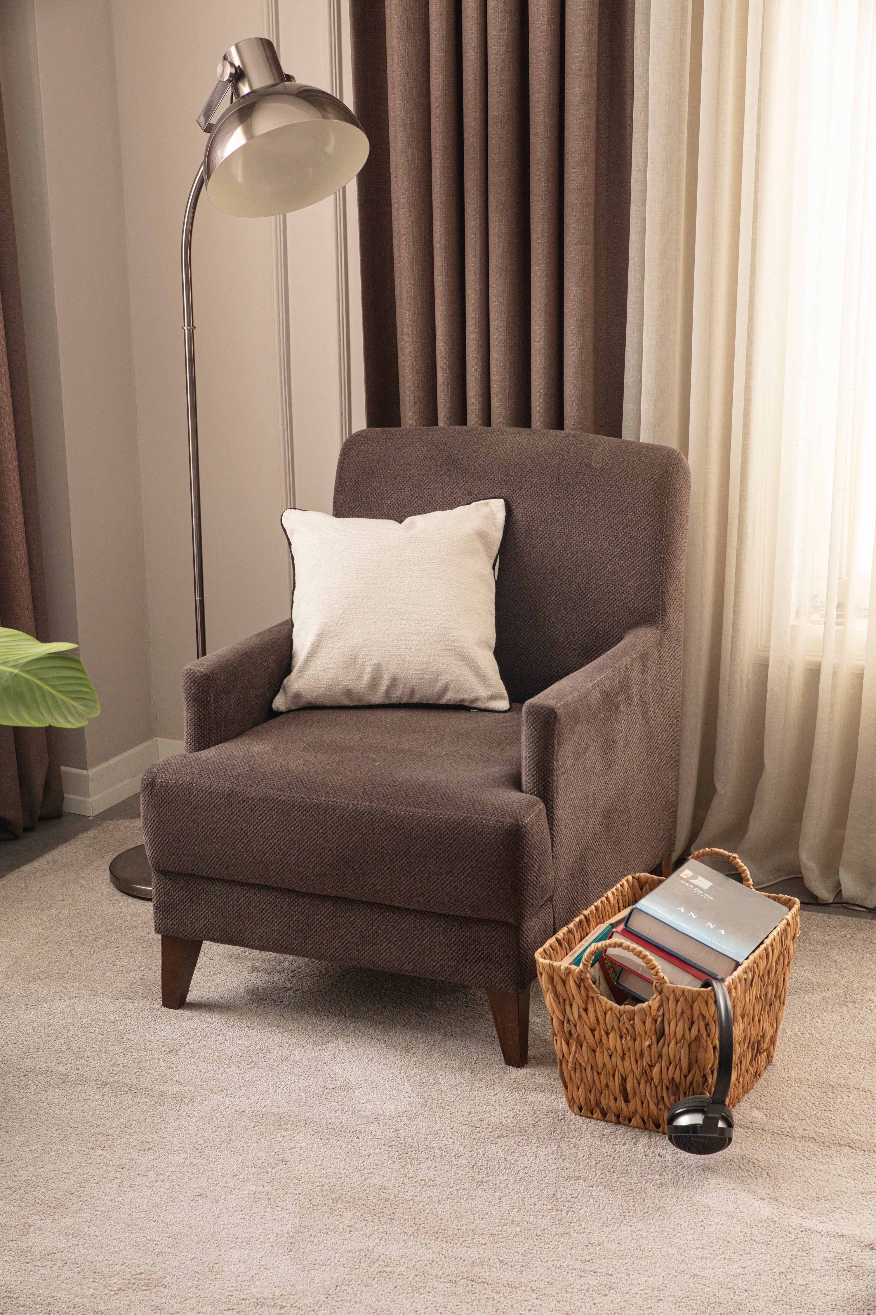 Biyeli Dekoratif Beyaz Premium Kırlent Kılıfı, 43x43cm Yastık Kılıfı