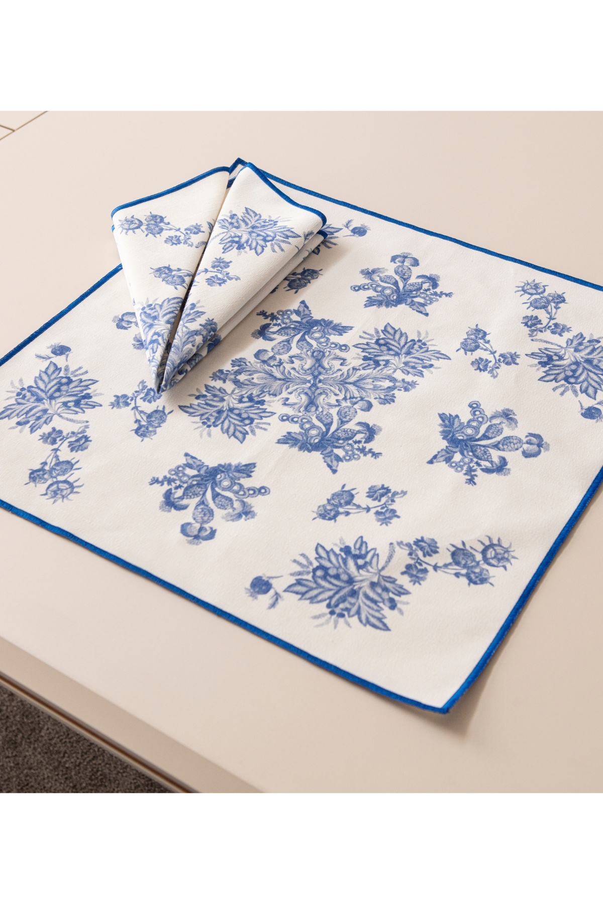 Elysian Blue, 6'lı Premium Seri Mutfak Sunum Peçetesi, Duck Keten Kumaş 40x40cm