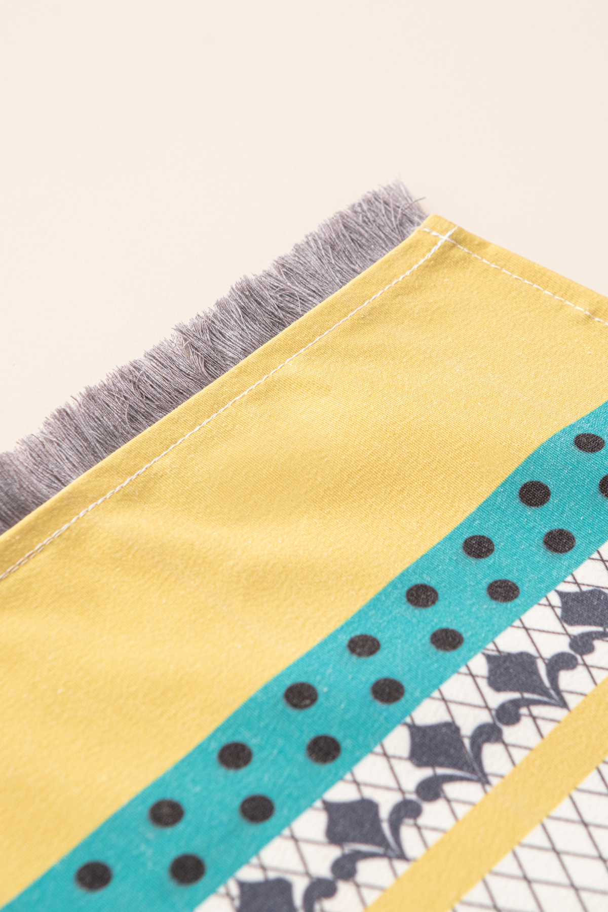 Safran Luxe, Duck Keten Runner, Premium Seri Kaymaz Runner 45x140