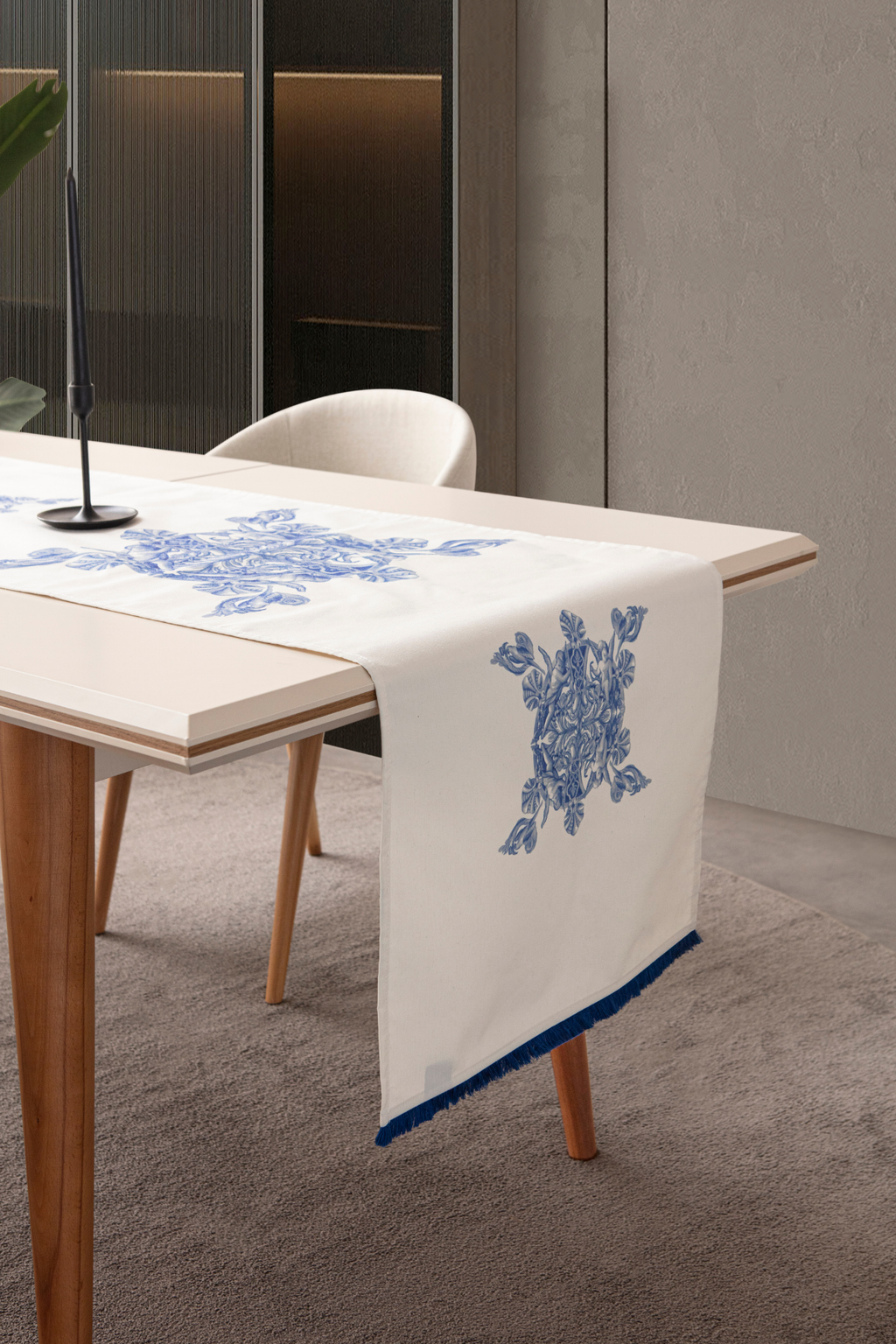 Duck Keten Runner, Azure Blue Premium Serisi, 45x140