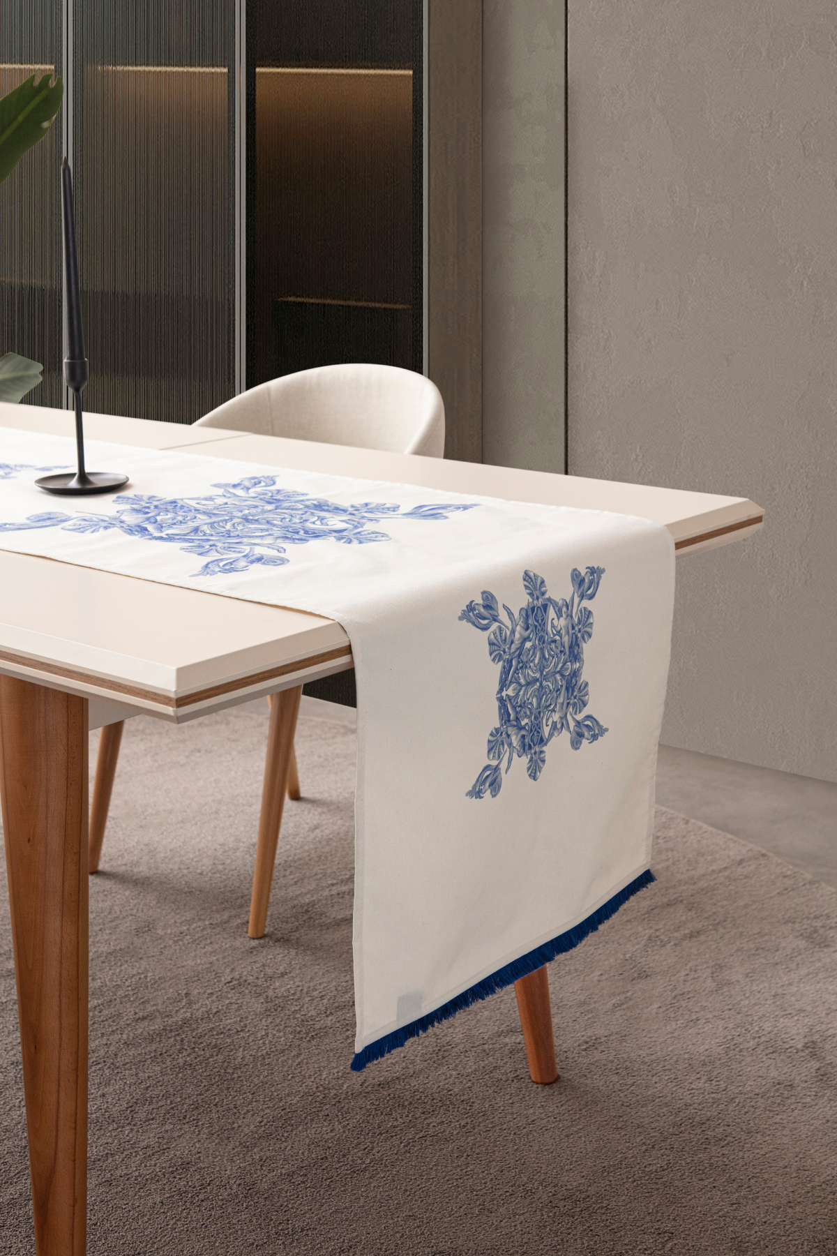 Duck Keten Runner, Azure Blue Premium Serisi, 45x140