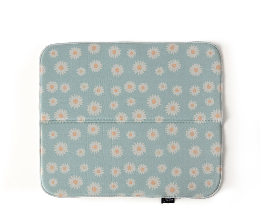 Bulaşık Kurutma Örtüsü, Bulaşıklık, Tezgah Üstü Bulaşık Matı, Süper Emici Mutfak Matı, Papatya