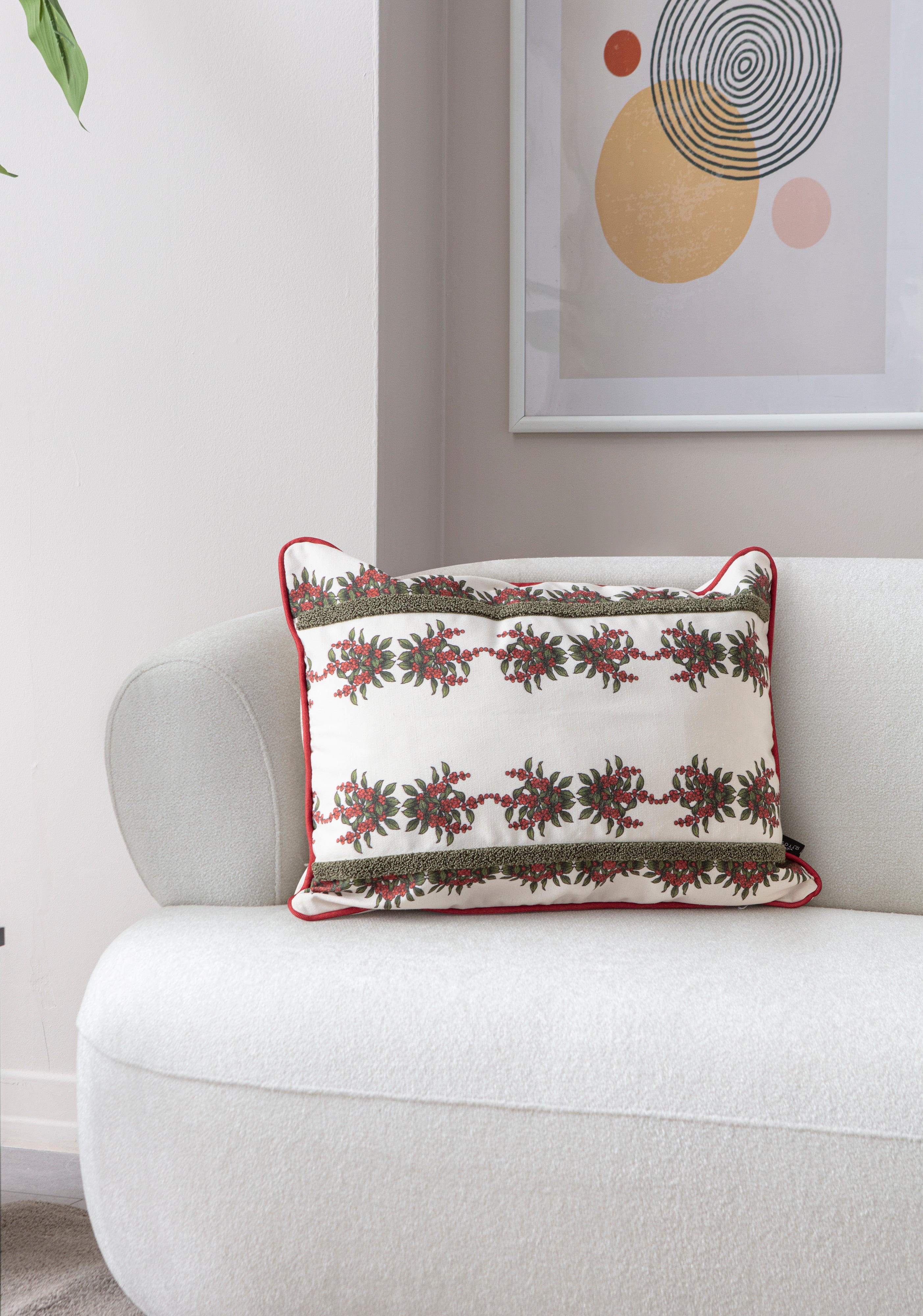 Kokina Premium Serisi, Yılbaşı Temalı Dikdörtgen Kırlent Kılıfı, 35x50cm