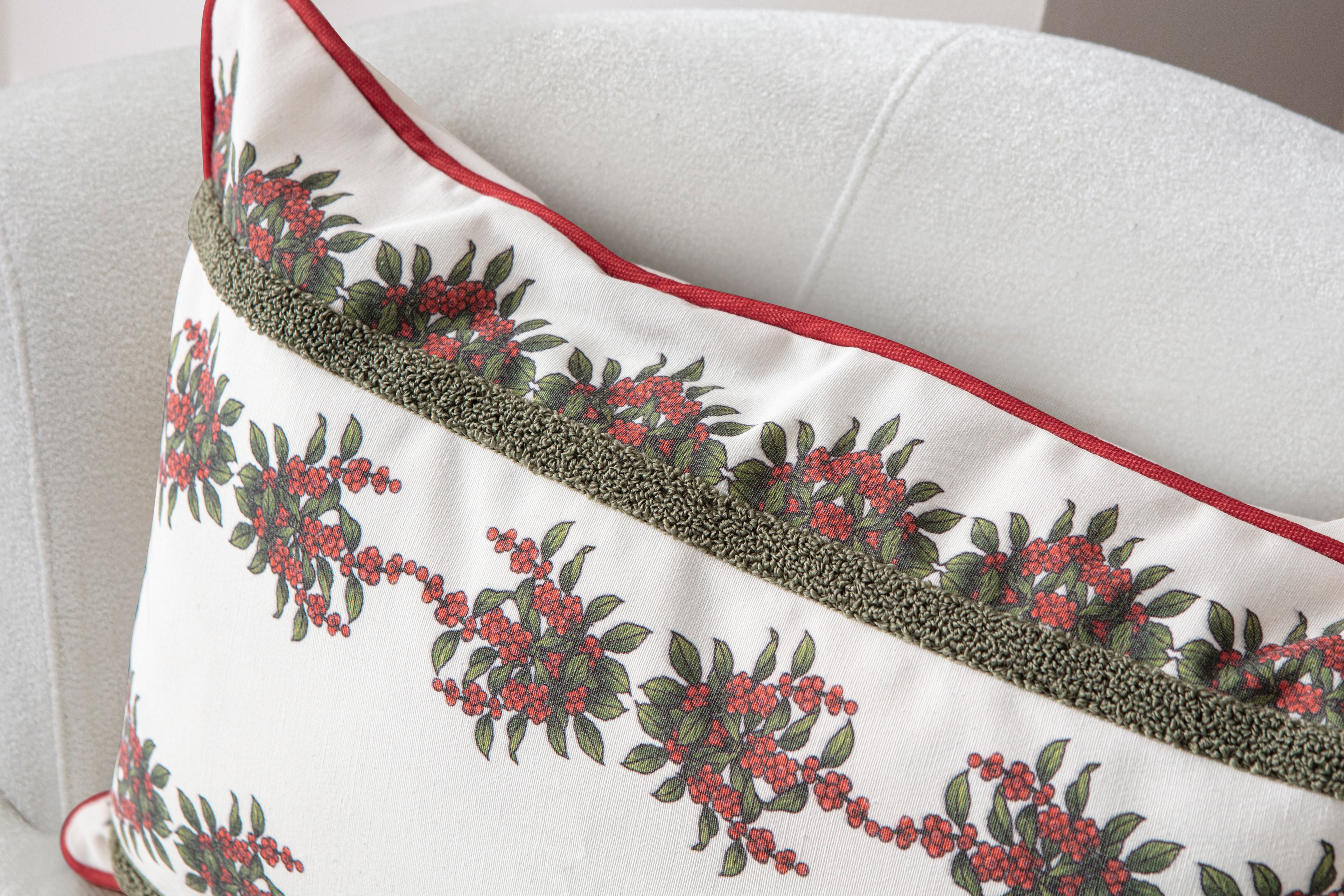 Kokina Premium Serisi, Yılbaşı Temalı Dikdörtgen Kırlent Kılıfı, 35x50cm