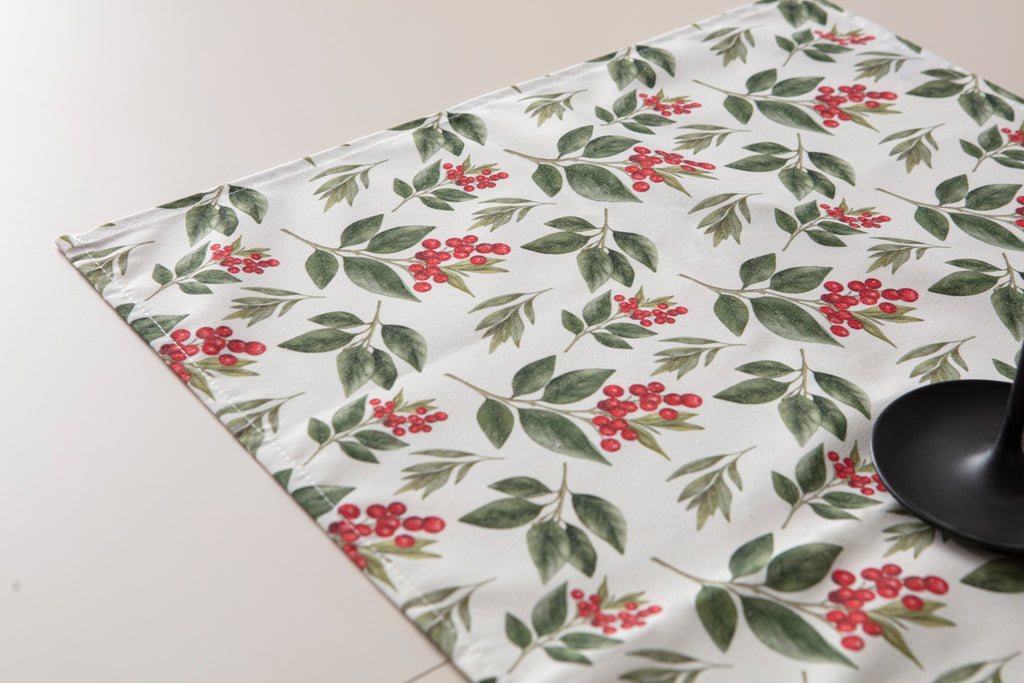 Kokina Premium Serisi Runner, Duck Keten Kumaş Kaymaz 45x140 cm