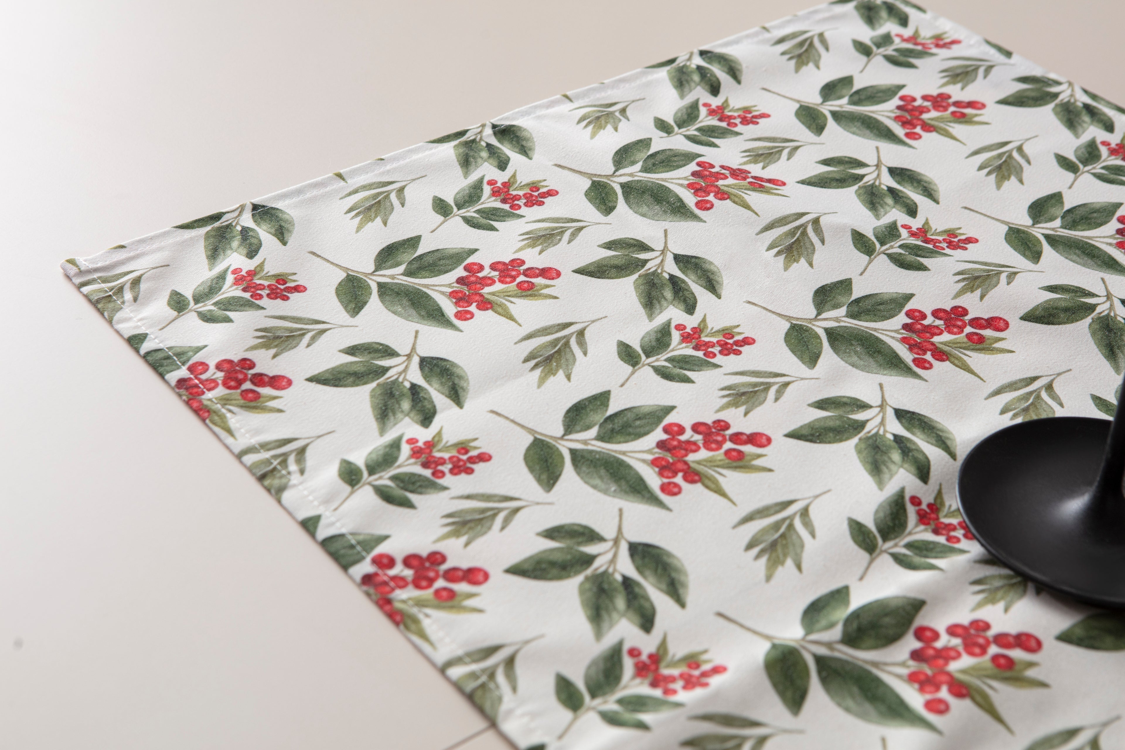 Kokina Premium Serisi Runner, Duck Keten Kumaş Kaymaz 45x140 cm