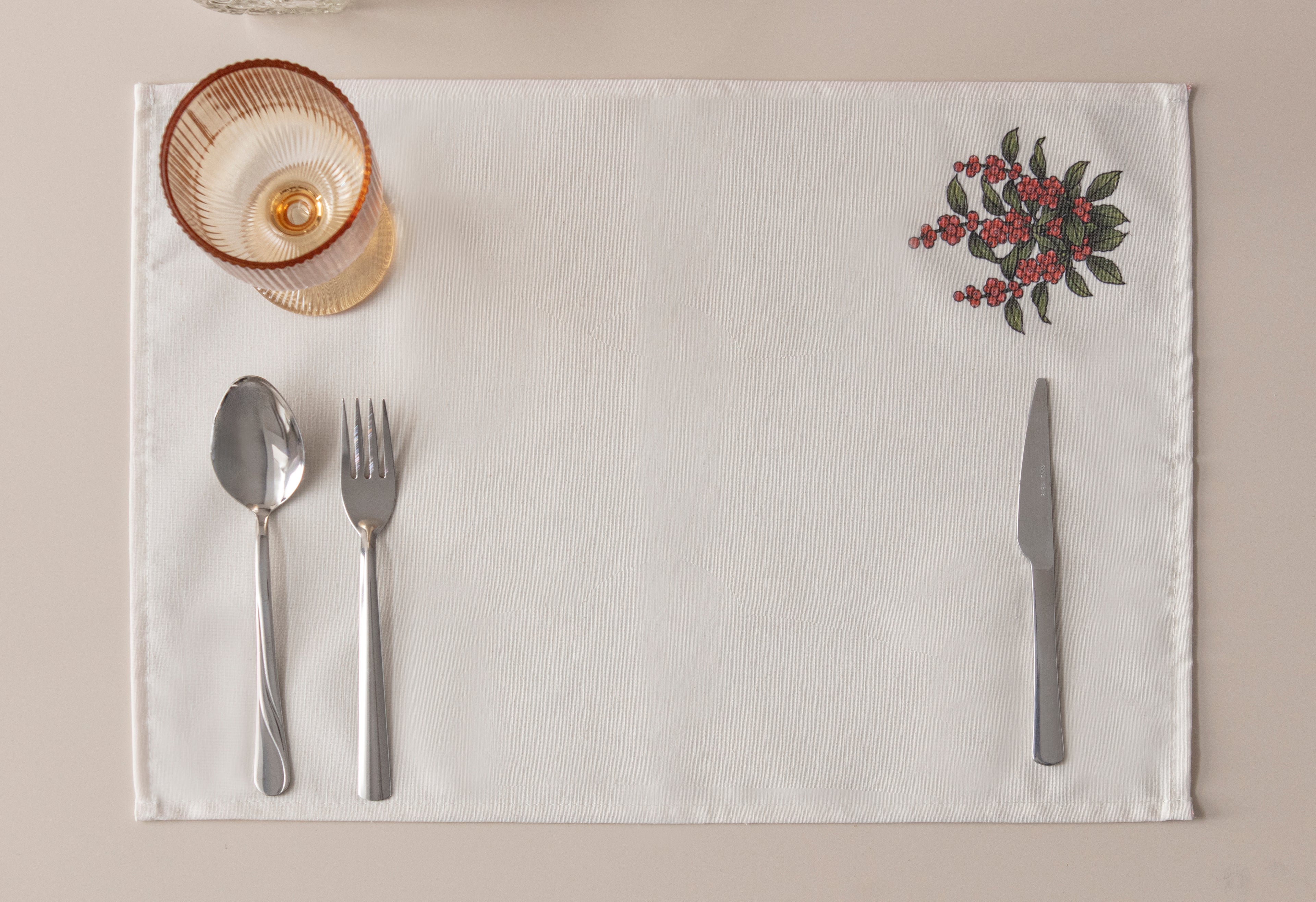 Kokina Premium Serisi 6'lı Amerikan Servis, Duck Keten Kumaş 35x50cm