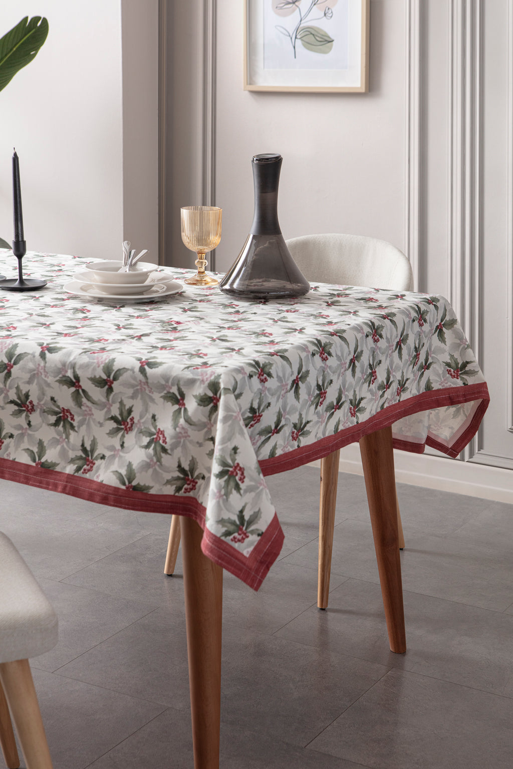 Kokina Premium Serisi, Masa Örtüsü, Duck Keten Kumaş, Kaymaz