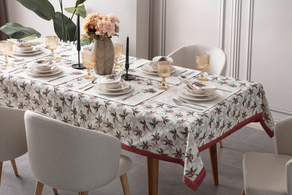 Kokina Premium Serisi, Masa Örtüsü, Duck Keten Kumaş, Kaymaz