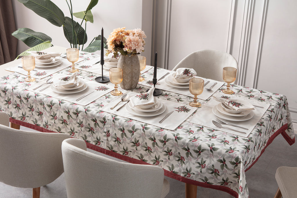 Kokina Premium Serisi, Masa Örtüsü, Duck Keten Kumaş, Kaymaz