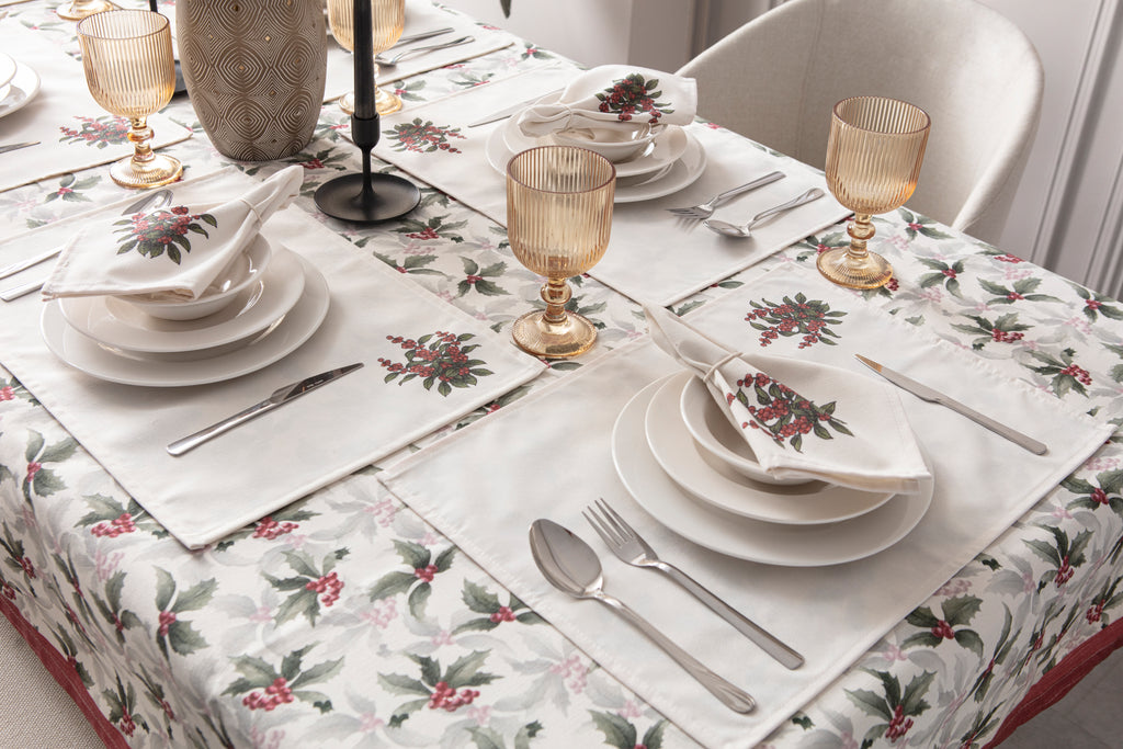 Kokina Premium Serisi, Masa Örtüsü, Duck Keten Kumaş, Kaymaz