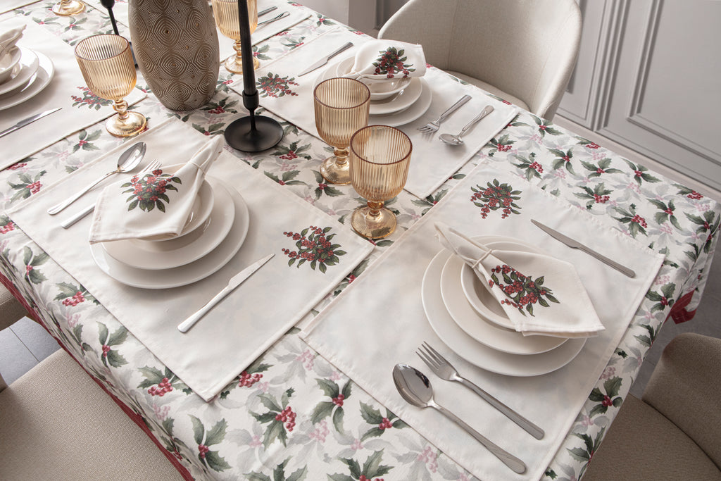 Kokina Premium Serisi, Masa Örtüsü, Duck Keten Kumaş, Kaymaz