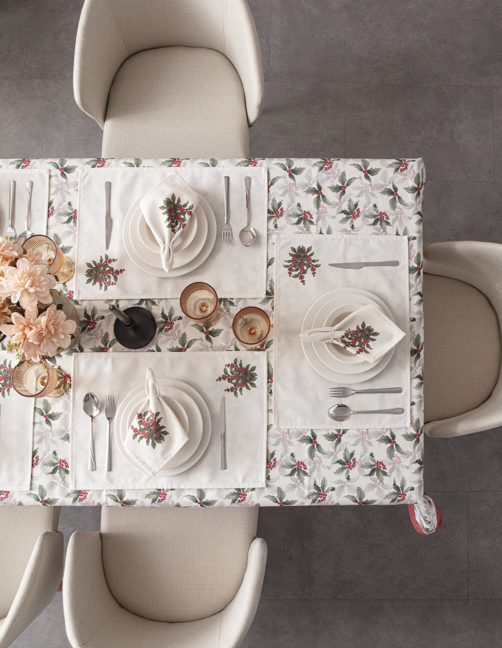 Kokina Premium Serisi, Masa Örtüsü, Duck Keten Kumaş, Kaymaz