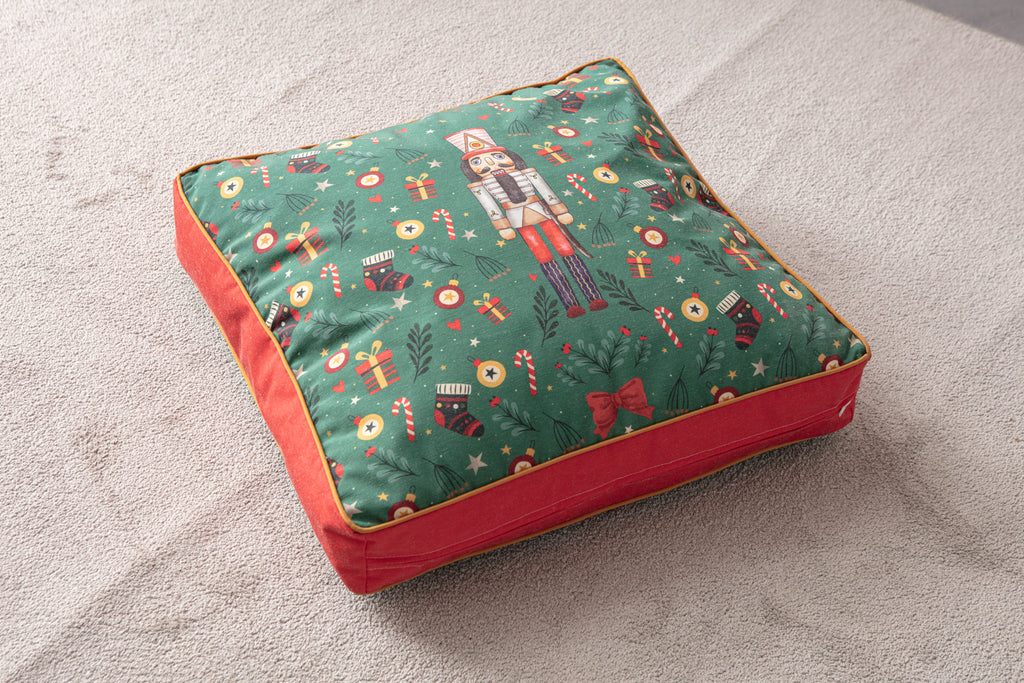 Kokina Premium Serisi, Kare Yer Minderi, 60x60cm, Yeşil