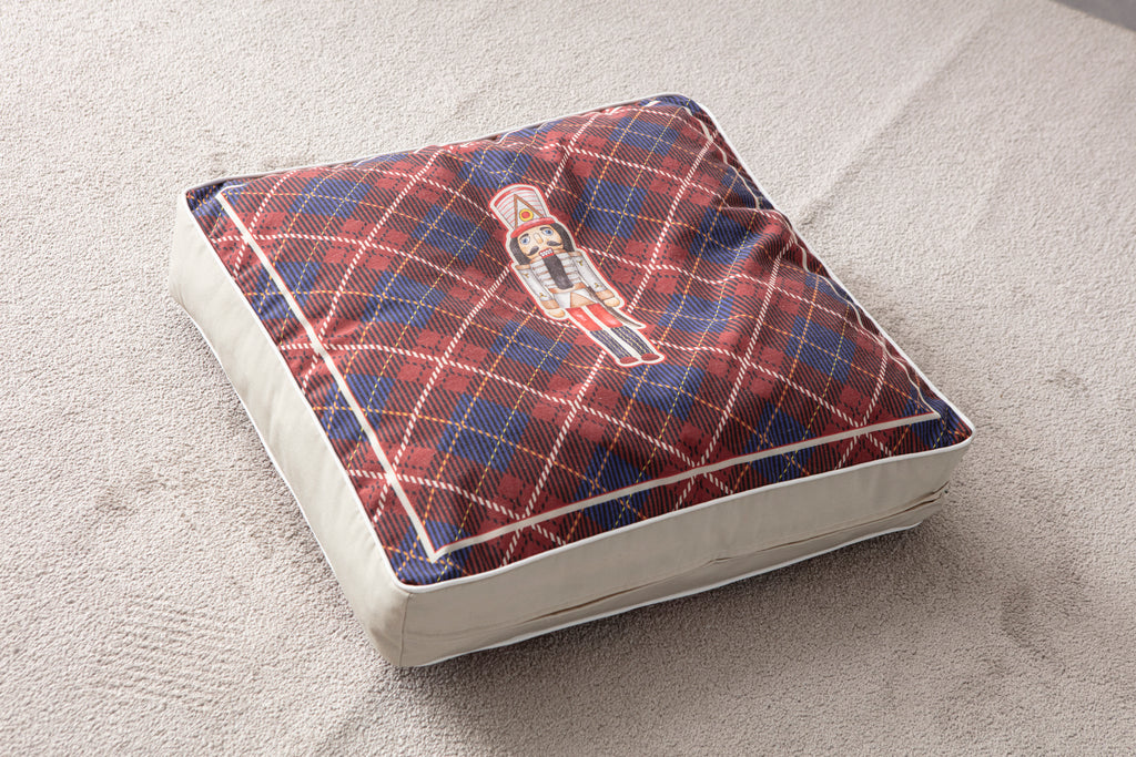 Kokina Premium Serisi Kare Yer Minderi, 60x60cm Bordo