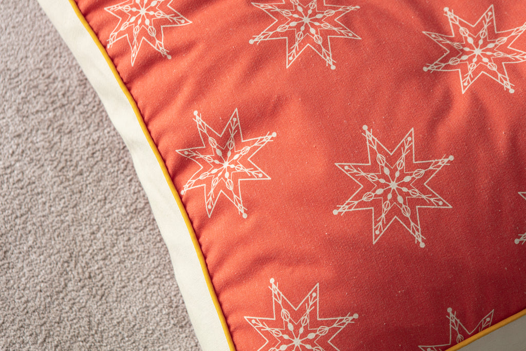 Kokina Premium Serisi, Kare Yer Minderi, 60x60cm, Kırmızı