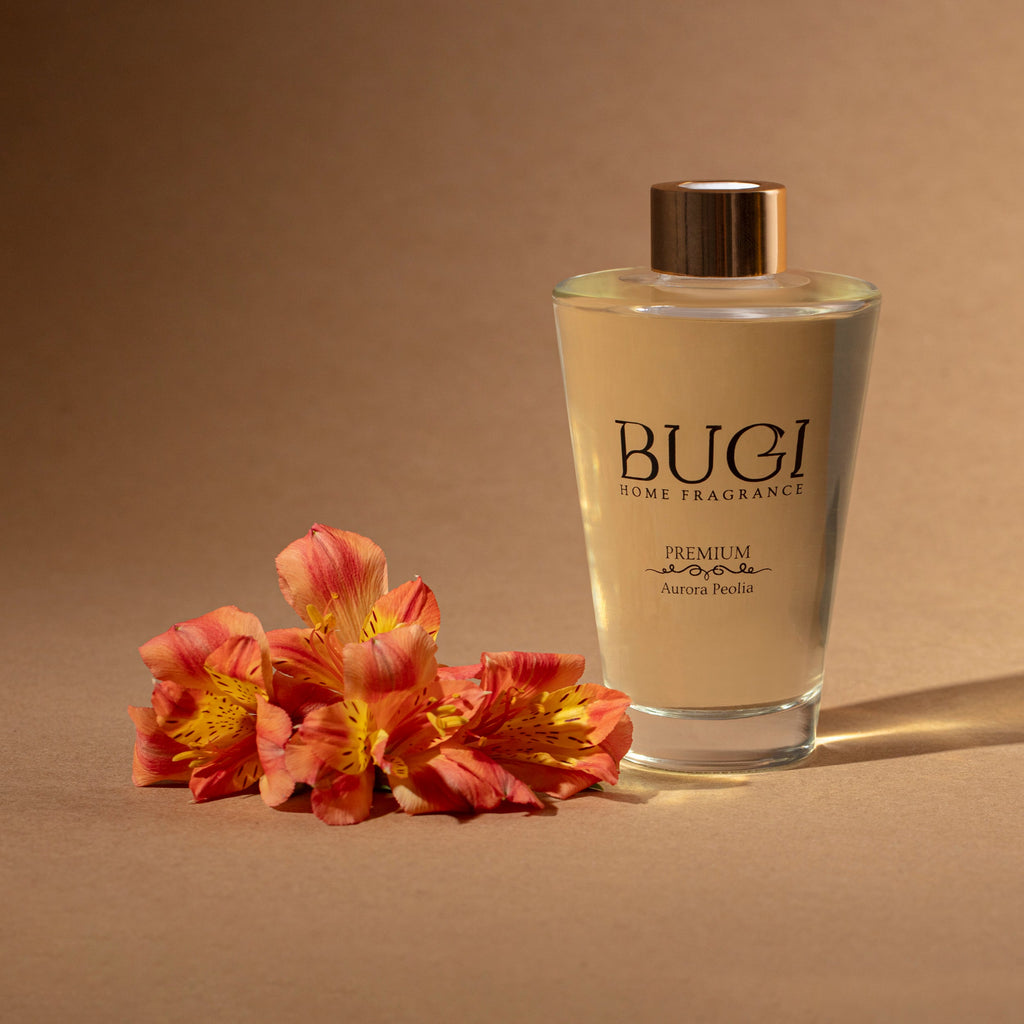 Aurora Peolia Çubuklu Oda Kokusu – Manolya Çiçeği Aromalı, Yoğun Esanslı ve Kalıcı Oda Parfümü, Salon, Ofis, Ev, Yatak Odası ve Banyo için Büyük Boy Çubuklu Oda Kokusu