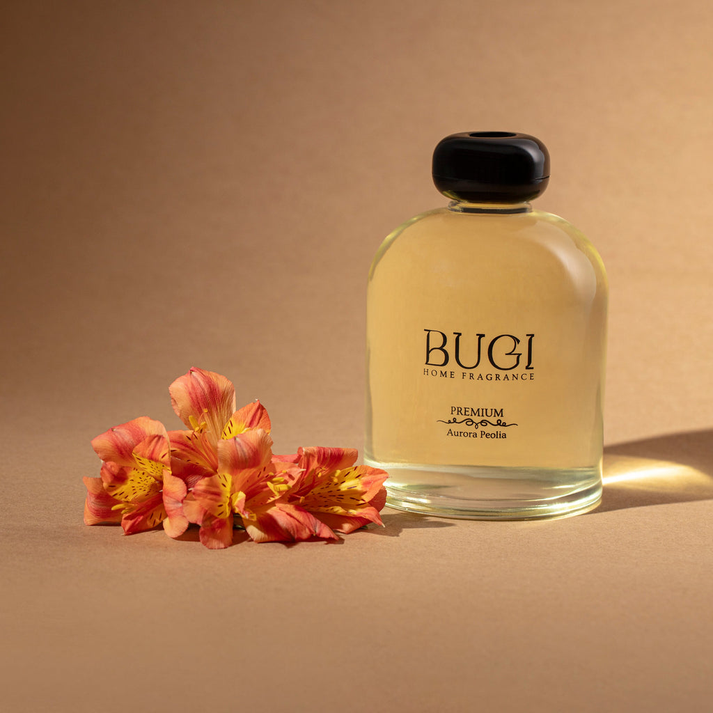 Aurora Peolia Çubuklu Oda Kokusu – Manolya Çiçeği Aromalı, Yoğun Esanslı ve Kalıcı Oda Parfümü, Salon, Ofis, Ev, Yatak Odası ve Banyo için Büyük Boy Çubuklu Oda Kokusu