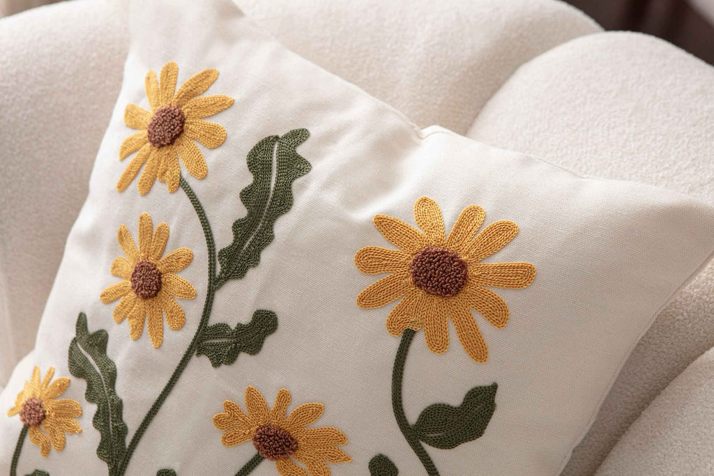Sunflowers Dekoratif Kırlent Kılıfı Tekli (Kopya)