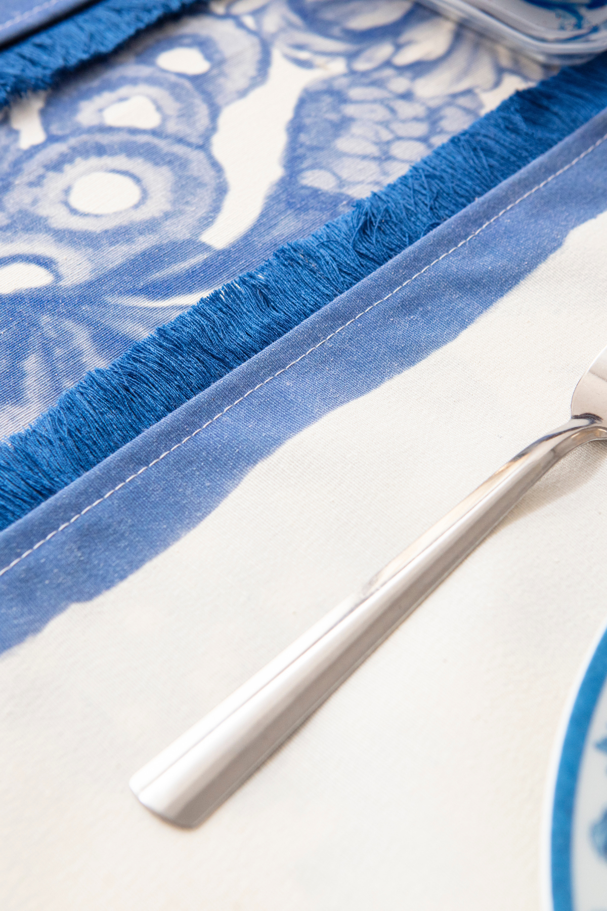 Elysian Blue, Premium Seri Duck Keten Amerikan Servis, 6'lı