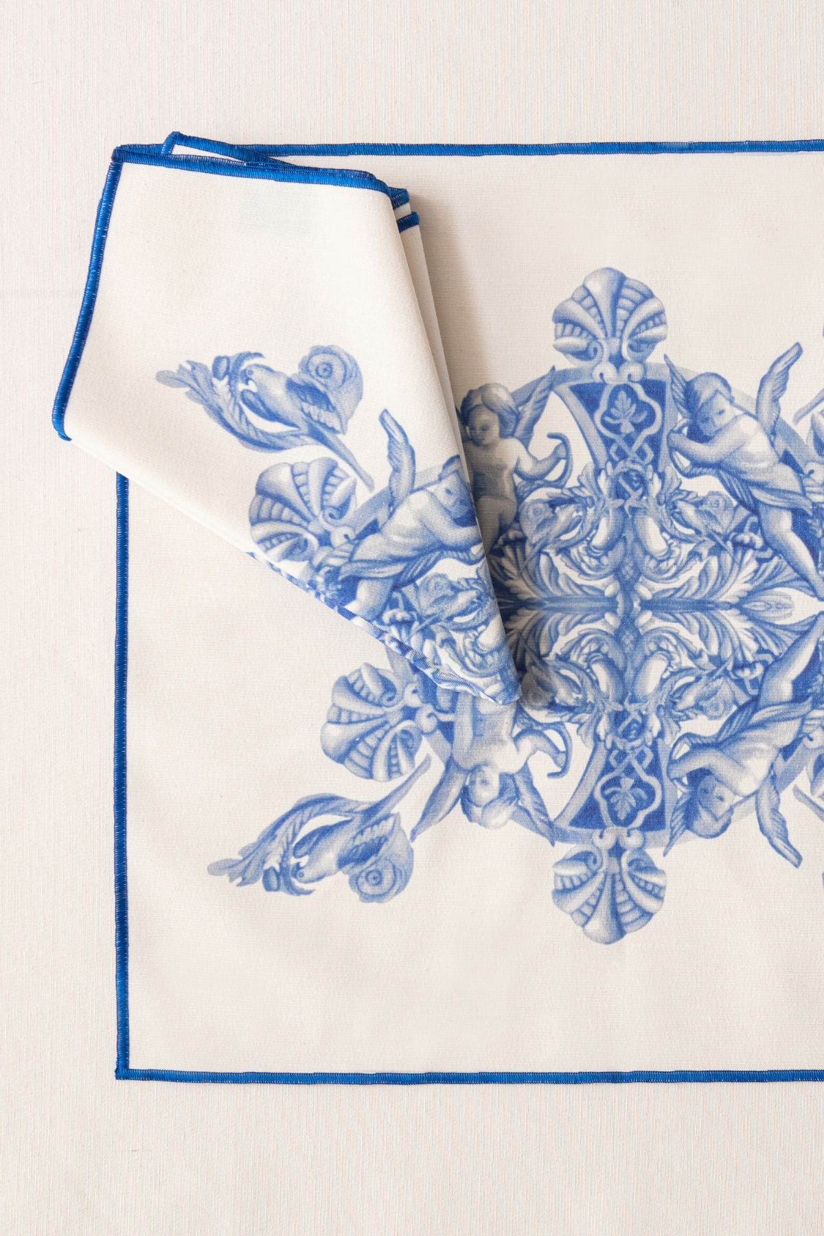 Azure Blue, Yemek Masası, Mutfak Masası Takımı, Masa Örtüsü,Runner,6 Amerikan Servis, 6 Kumaş Peçete