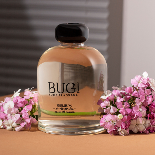 Blush Of Sakura Çubuklu Oda Kokusu – Japon Kiraz Çiçeği Aromalı, Yoğun Esanslı ve Kalıcı Oda Parfümü, Salon, Ofis, Ev, Yatak Odası ve Banyo için Büyük Boy Çubuklu Oda Kokusu