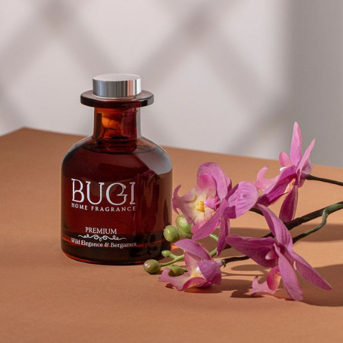 Wild Elegance Ev Oda Ortam Kokusu, Çubuklu Oda Kokusu Yabani Orkide & Bergamot, Yoğun Esanslı ve Kalıcı Oda Parfümü, Salon, Ofis, Ev, Yatak Odası ve Banyo için Büyük Boy Çubuklu Oda Kokusu